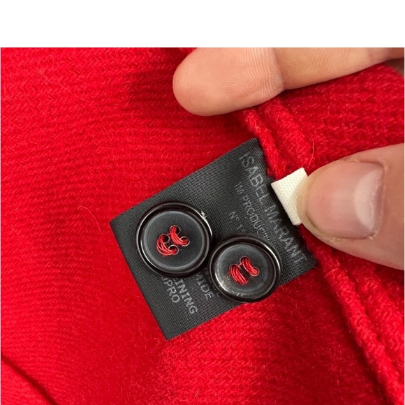 ISABEL MARANT BLAZER PREOWNED SIZE-38 US-6 RED - Picture 10 of 14